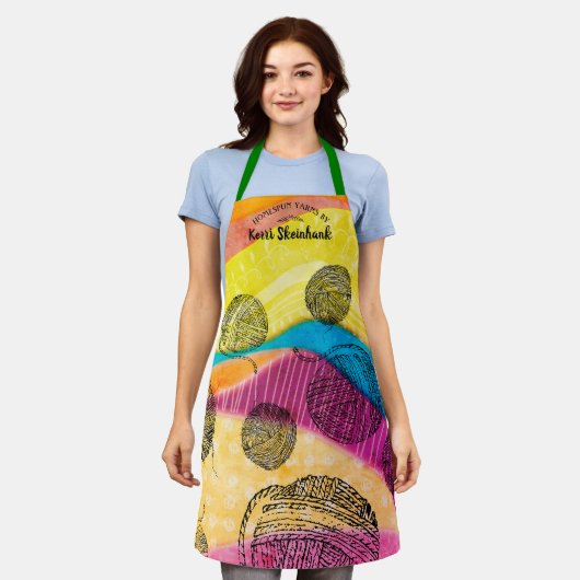 Handwerksshow von Doodle Strickfaser Schürze (Getragen)