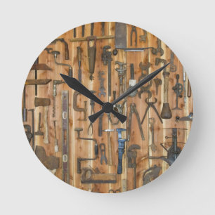Handwerkszeug Runde Wanduhr