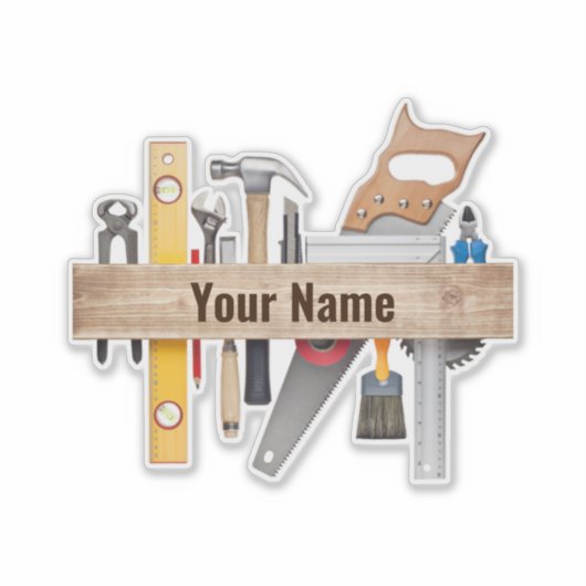 Handwerkzeuge Aufkleber (Vorderseite)