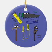 Handwerkzeuge, Cartoon Art Keramikornament (Hinten)