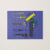 Handwerkzeuge, Cartoon Art Puzzle (Horizontal)