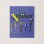 Handwerkzeuge, Cartoon Art Puzzle (Vertikal)