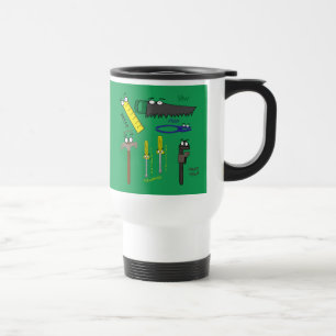Handwerkzeuge, Cartoon Art Reisebecher