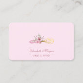 Handwerkzeuge für Bäckereien mit Aquarellfarbe Whi Visitenkarte (Vorderseite)