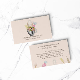 Handwerkzeuge für Backwaren Visitenkarte