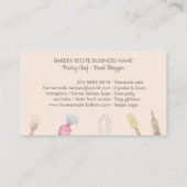 Handwerkzeuge für Backwaren Visitenkarte (Rückseite)