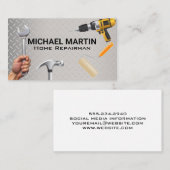 Handwerkzeuge | Stahluntergrund Visitenkarte (Vorne/Hinten)