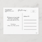 Handwriting Believe Wird Holiday Foto Postcard Feiertagspostkarte (Rückseite)