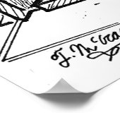 Handwriting-Cartoon 2059 Poster (Ecke)