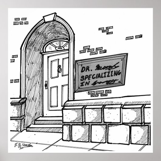 Handwriting-Cartoon 2059 Poster (Vorne)