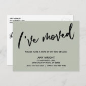 Handwriting Einfach habe ich Typografie-Seite vers Postkarte (Vorne/Hinten)