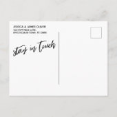 Handwriting Einfach haben wir Typografie-Seite ver Postkarte (Rückseite)