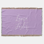 Handwriting Eleganname Lilac Color Decke (Vorderseite)