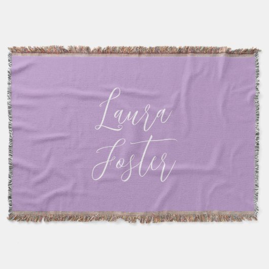 Handwriting Eleganname Lilac Color Decke (Vorderseite)