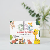 Handwriting-FlashCards für Kindergarten | A-B | Postkarte (Stehend Vorderseite)