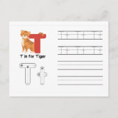 Handwriting-FlashCards für Kindergarten | T,U | Postkarte (Vorderseite)