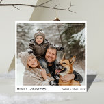 Handwriting Funny Dog Family Foto Weihnachtskarten Feiertagskarte<br><div class="desc">Mit diesen lustigen Foto-Weihnachtskarten der Hundin-Familie ein wenig Feiertagsstimmung verbringen! Mit lässiger Handschrift und einem sauberen,  modernen Design sind sie perfekt,  um Lachen und warme Wünsche zu teilen. Einfach und doch einzigartig präsentieren diese Karten Ihre wütenden Freunde und fügen Ihren Weihnachtsgrüßen eine spielerische Touch hinzu!</div>