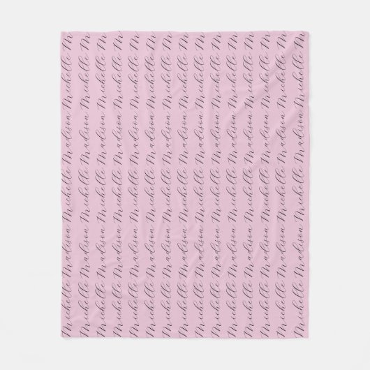 Handwriting für klassische Minimalistische Namen Fleecedecke (Vorderseite)