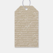 Handwriting - Geschichte eines Romantikschriftstel Geschenkanhänger (Rückseite)