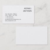 Handwriting-Kalligrafisches Skript WhiteBusiness-K Visitenkarte (Vorne/Hinten)