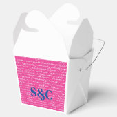 Handwriting-Liebe-Story-INITIALS Couple Preppy Fun Geschenkschachtel (Geöffnet)