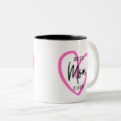 Handwriting Modern Simple Heart Mother's Day Tasse (VorderseiteRechts)