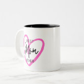 Handwriting Modern Simple Heart Mother's Day Tasse (Vorderseite Links)