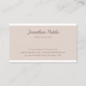 Handwriting Moderne elegante Vorlage Beruflich Visitenkarte (Rückseite)