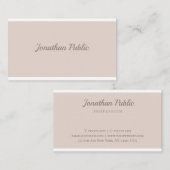 Handwriting Moderne elegante Vorlage Beruflich Visitenkarte (Vorne/Hinten)