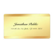 Handwriting Name Skript Elegance Gold Beruflich (Vorne)