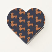 Handwriting-Overlay-Dackel Dog-Foto Notizblock (Rückseite)