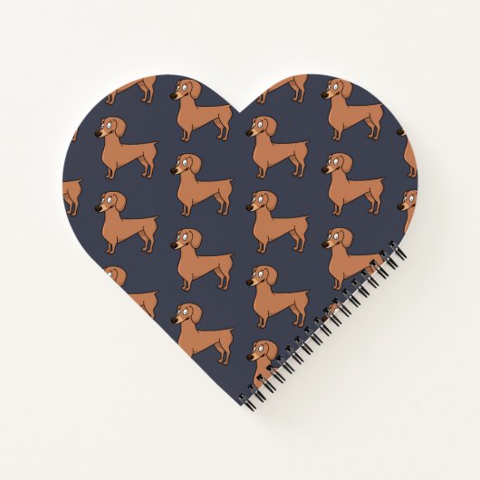 Handwriting-Overlay-Dackel Dog-Foto Notizblock (Rückseite)