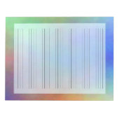 Handwriting Penmanship Practice Papier Pad Notepad Notizblock (Vorderseite)