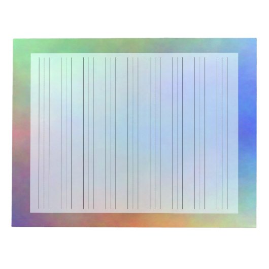 Handwriting Penmanship Practice Papier Pad Notepad Notizblock (Vorderseite)