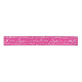 Handwriting Pink Liebe Story Writer Colorful Fun Ripsband (Vorderseite)