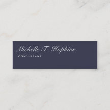 Handwriting Schlicht Midnight Blue Modern Feminine
