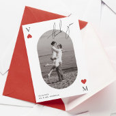 Handwriting Script Casino Vegas Wedding Dankeskarte