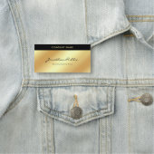 Handwriting Script Glamour Gold Template Namensschild (Beispiel)