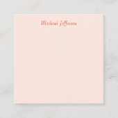 Handwriting Script Name Elegant Schlicht Begleitkarte (Vorderseite)