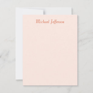 Handwriting Script Name Elegant Schlicht RSVP Karte