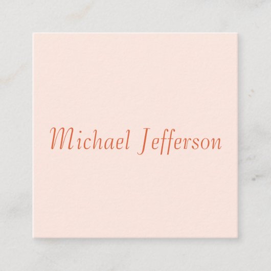 Handwriting Script Name Elegant Schlicht Simple Begleitkarte (Vorderseite)