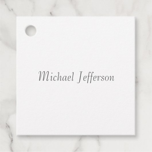 Handwriting Script Name Elegant Schlicht Simple Geschenkanhänger (Vorderseite)