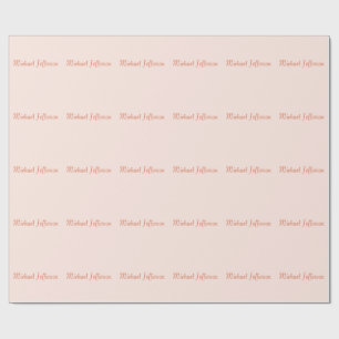 Handwriting Script Name Elegant Schlicht Simple Geschenkpapier