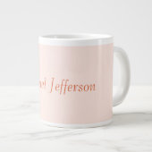 Handwriting Script Name Elegant Schlicht Simple Jumbo-Tasse (Vorderseite Rechts)