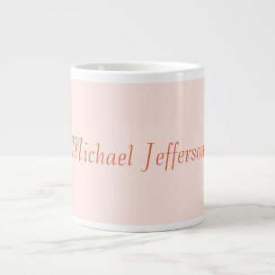 Handwriting Script Name Elegant Schlicht Simple Jumbo-Tasse