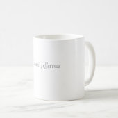 Handwriting Script Name Elegant Schlicht Simple Kaffeetasse (VorderseiteRechts)