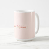 Handwriting Script Name Elegant Schlicht Simple Kaffeetasse (VorderseiteRechts)