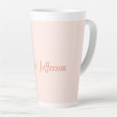 Handwriting Script Name Elegant Schlicht Simple Milchtasse (Rechte Ecke)