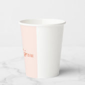 Handwriting Script Name Elegant Schlicht Simple Pappbecher (Links)