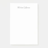 Handwriting Script Name Elegant Schlicht Simple Post-it Klebezettel (Vorderseite)